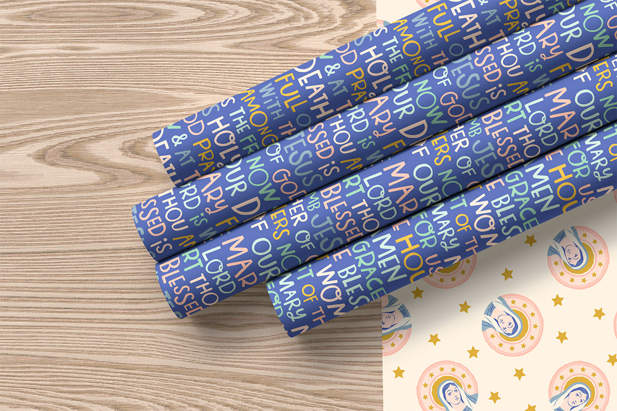 Hail Mary Prayer | Gift Wrapping Paper