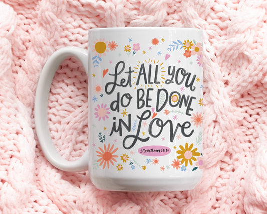 Christian mug coffee mug with Bible verse