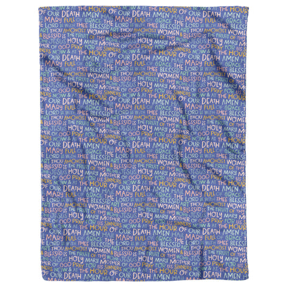 Baby blanket Minky fleece Catholic baby blanket.