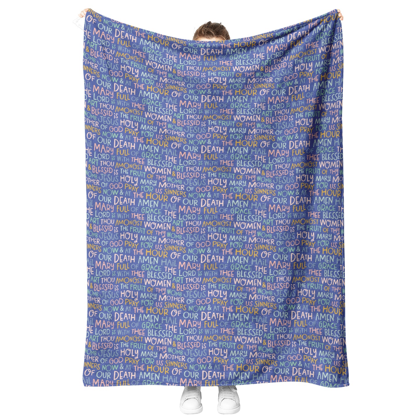 Catholic Minky baby blanket