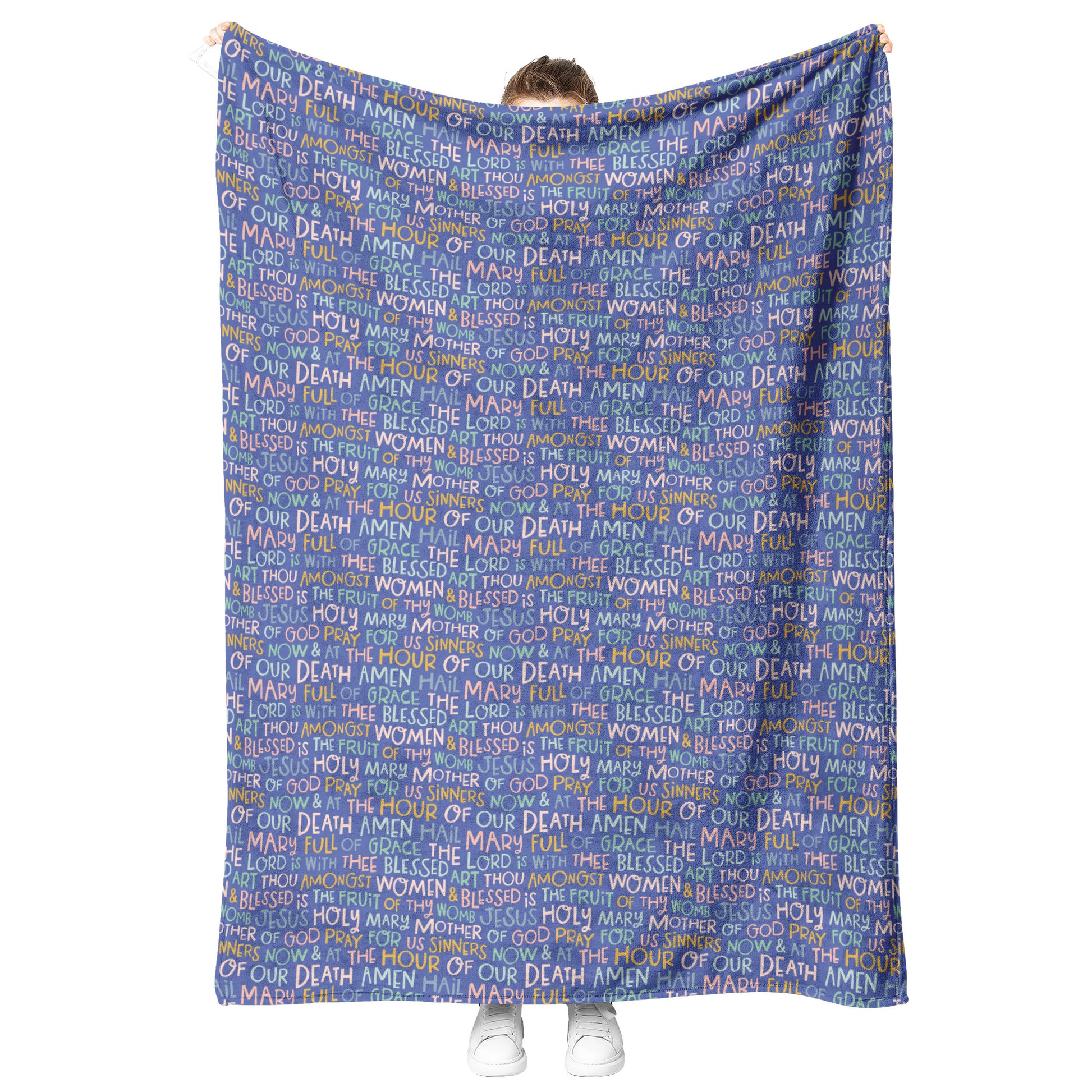 Catholic Minky baby blanket