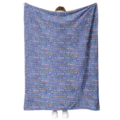 Catholic Minky baby blanket