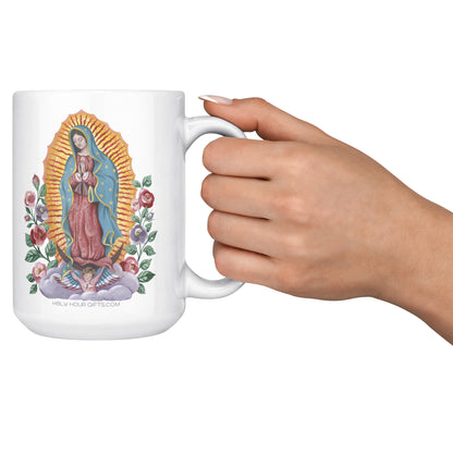 Catholic mug Our Lady of Guadalupe 15oz coffee mug.