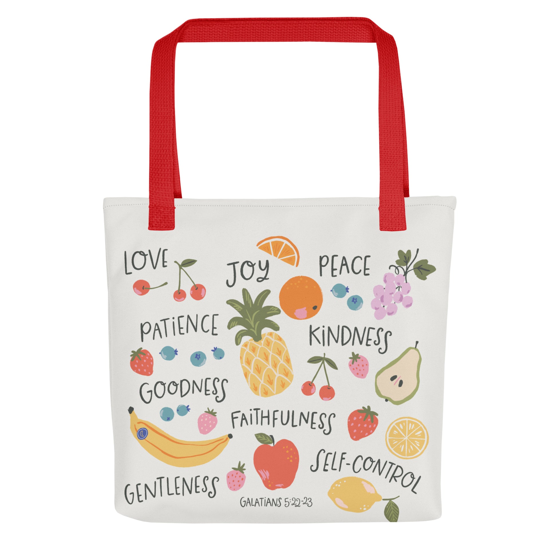Colorful Christian tote bag