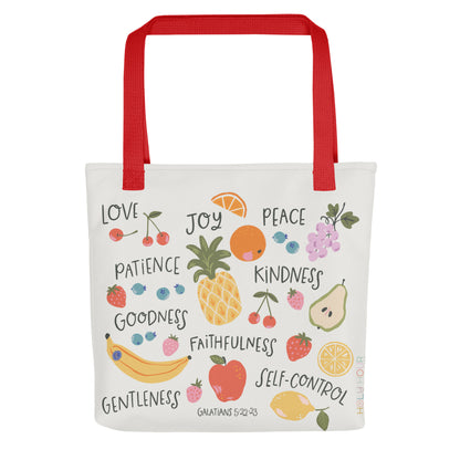 Fruits of the Spirit Christian tote bag