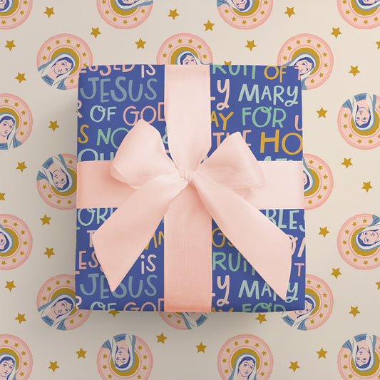 Hail Mary Prayer | Gift Wrapping Paper