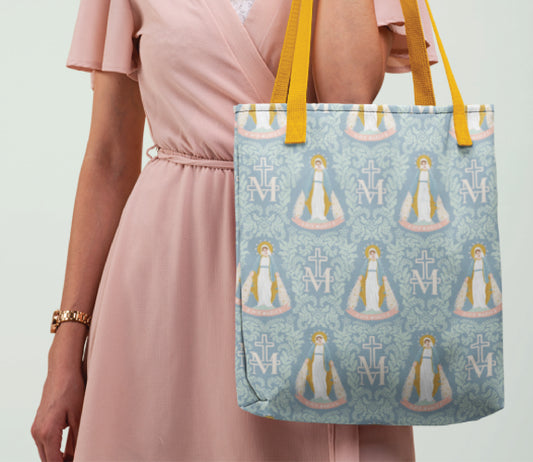Miraculous Medal Catholic Tote bag.
