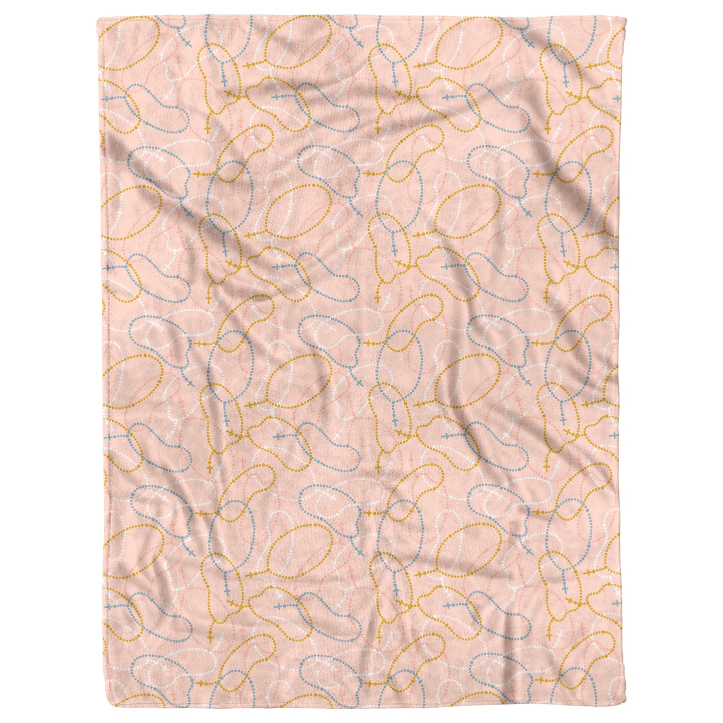Pink Rosary | Catholic Fleece Blanket